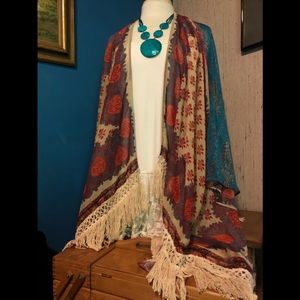 Entro Fringed Kimono